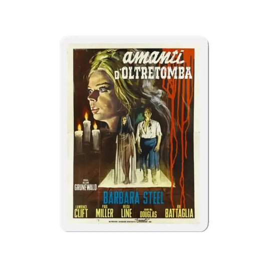 NIGHTMARE CASTLE (2) 1965 Movie Poster - Refrigerator Magnet 2 Inch Die-Cut - The Sticker Space