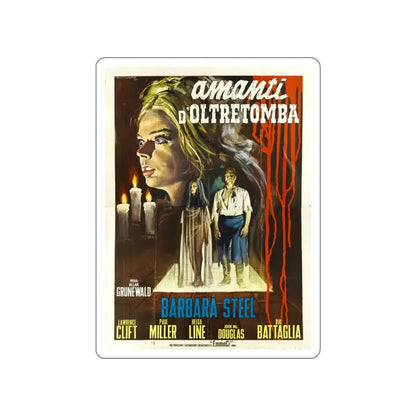 NIGHTMARE CASTLE (2) 1965 Movie Poster STICKER Vinyl Die-Cut Decal 6 Inch - The Sticker Space