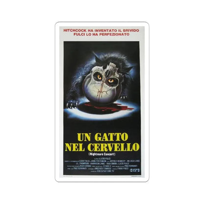 NIGHTMARE CONCERT 1990 Movie Poster - STICKER Vinyl Kiss-Cut Decal 4 Inch White - The Sticker Space