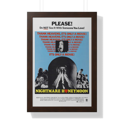 NIGHTMARE HONEYMOON 1974 - Framed Movie Poster-16″ x 24″-The Sticker Space