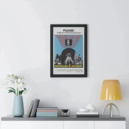NIGHTMARE HONEYMOON 1974 - Framed Movie Poster - The Sticker Space