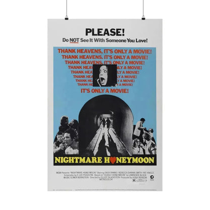 NIGHTMARE HONEYMOON 1974 - Paper Movie Poster 24″ x 36″ Matte - The Sticker Space
