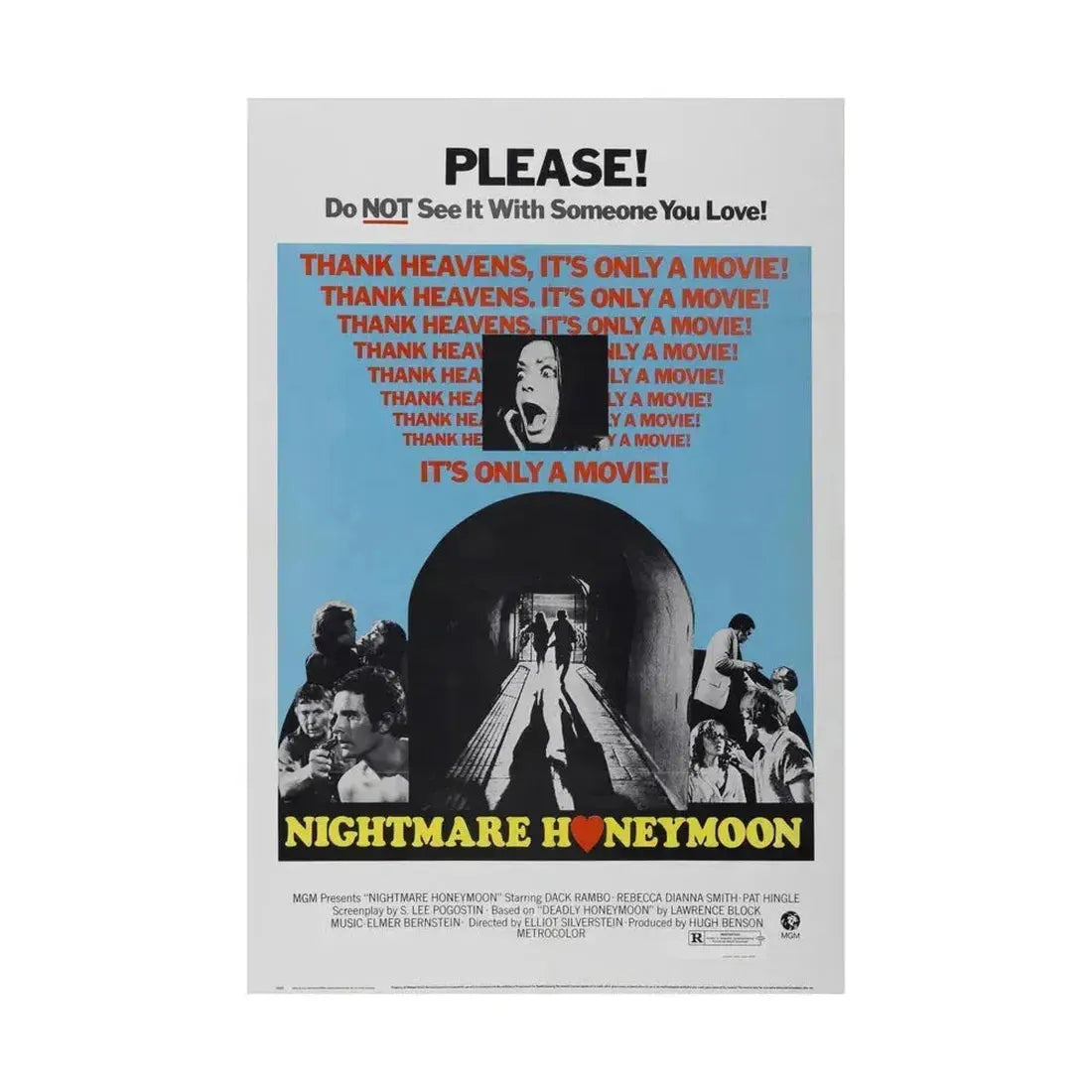 NIGHTMARE HONEYMOON 1974 - Paper Movie Poster - The Sticker Space