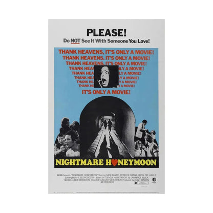 NIGHTMARE HONEYMOON 1974 - Paper Movie Poster - The Sticker Space