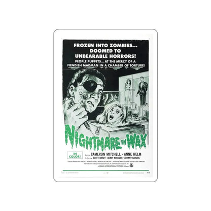 NIGHTMARE IN WAX 1969 Movie Poster STICKER Vinyl Die-Cut Decal - The Sticker Space