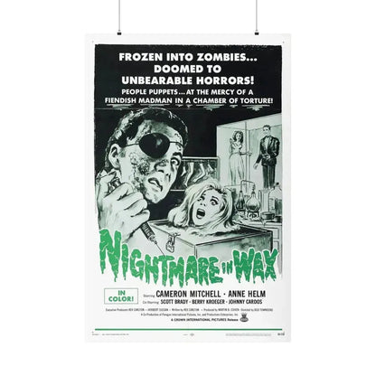 NIGHTMARE IN WAX 1969 - Paper Movie Poster 36" x 54" Matte - The Sticker Space