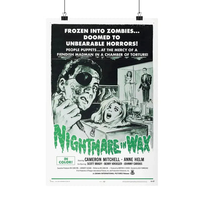 NIGHTMARE IN WAX 1969 - Paper Movie Poster - The Sticker Space