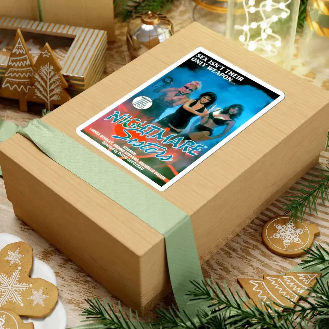 NIGHTMARE SISTERS 1987 Movie Poster - STICKER Vinyl Kiss-Cut Decal - The Sticker Space