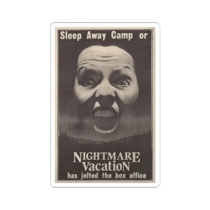 NIGHTMARE VACATION 1983 Movie Poster - STICKER Vinyl Kiss-Cut Decal 2 Inch White - The Sticker Space