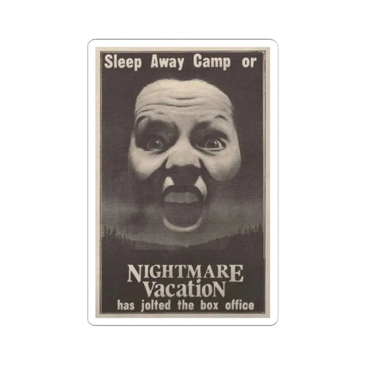 NIGHTMARE VACATION 1983 Movie Poster - STICKER Vinyl Kiss-Cut Decal 2 Inch White - The Sticker Space