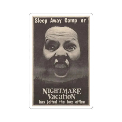 NIGHTMARE VACATION 1983 Movie Poster - STICKER Vinyl Kiss-Cut Decal 3 Inch White - The Sticker Space