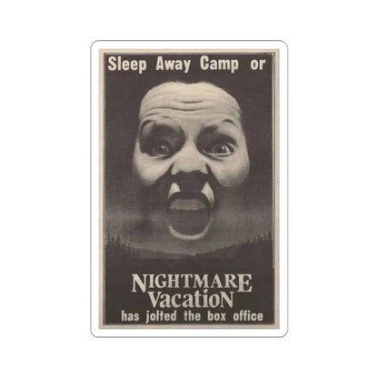 NIGHTMARE VACATION 1983 Movie Poster - STICKER Vinyl Kiss-Cut Decal 6 Inch White - The Sticker Space