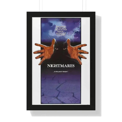NIGHTMARES 1983 - Framed Movie Poster 16″ x 24″ Black - The Sticker Space