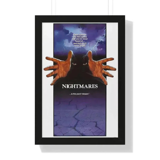 NIGHTMARES 1983 - Framed Movie Poster 16″ x 24″ Black - The Sticker Space