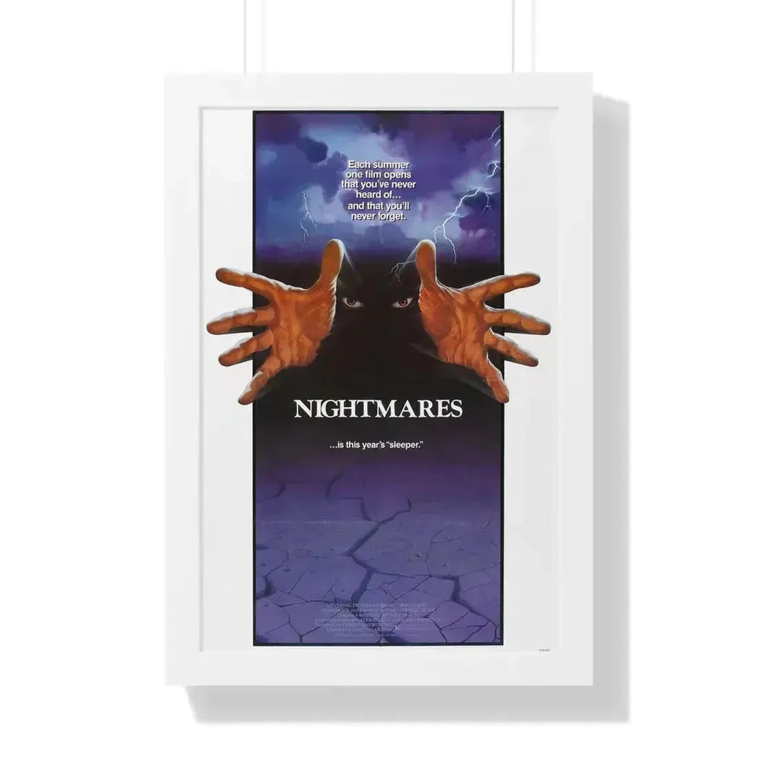 NIGHTMARES 1983 - Framed Movie Poster 16″ x 24″ White - The Sticker Space