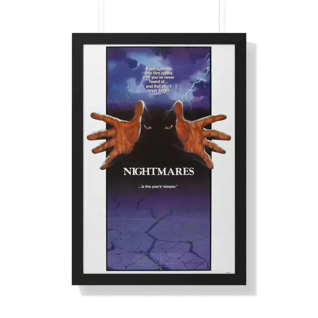 NIGHTMARES 1983 - Framed Movie Poster 20" x 30" Black - The Sticker Space