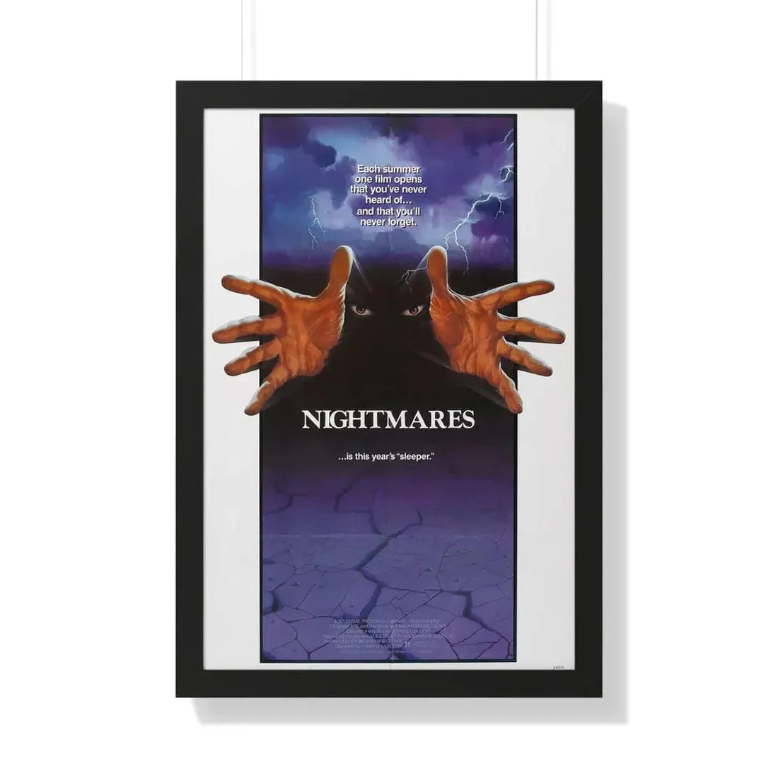 NIGHTMARES 1983 - Framed Movie Poster - The Sticker Space