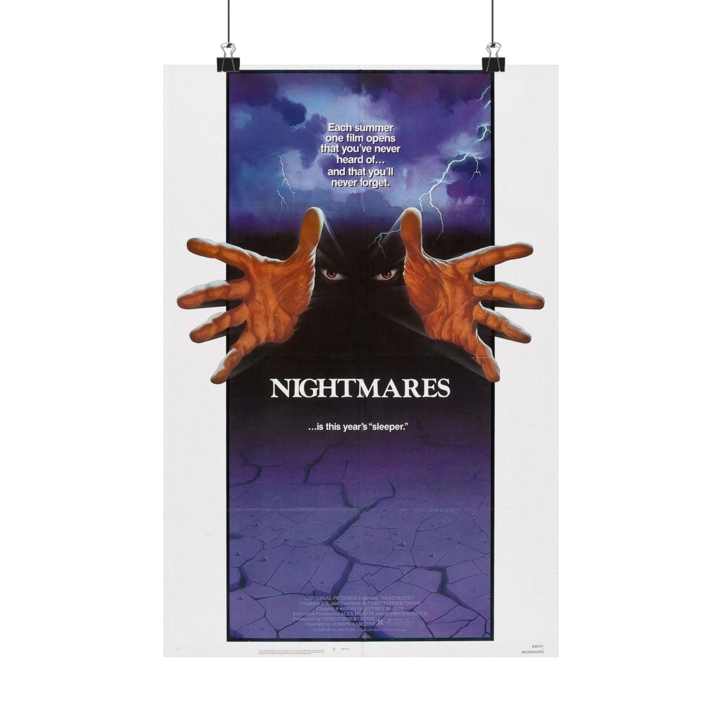 NIGHTMARES 1983 - Paper Movie Poster-12″ x 18″-The Sticker Space