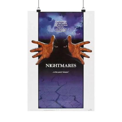 NIGHTMARES 1983 - Paper Movie Poster - The Sticker Space