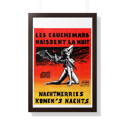 NIGHTMARES COME AT NIGHT (BELGIAN) 1970 - Framed Movie Poster-20" x 30"-The Sticker Space