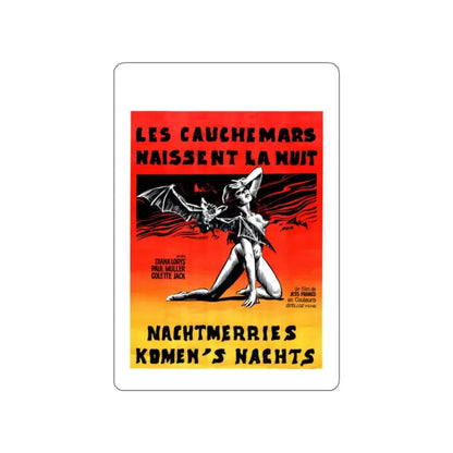 NIGHTMARES COME AT NIGHT (BELGIAN) 1970 Movie Poster STICKER Vinyl Die-Cut Decal - The Sticker Space