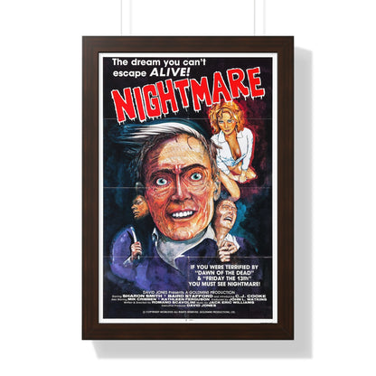 NIGHTMARES IN A DAMAGED BRAIN (2) 1981 - Framed Movie Poster-16″ x 24″-The Sticker Space