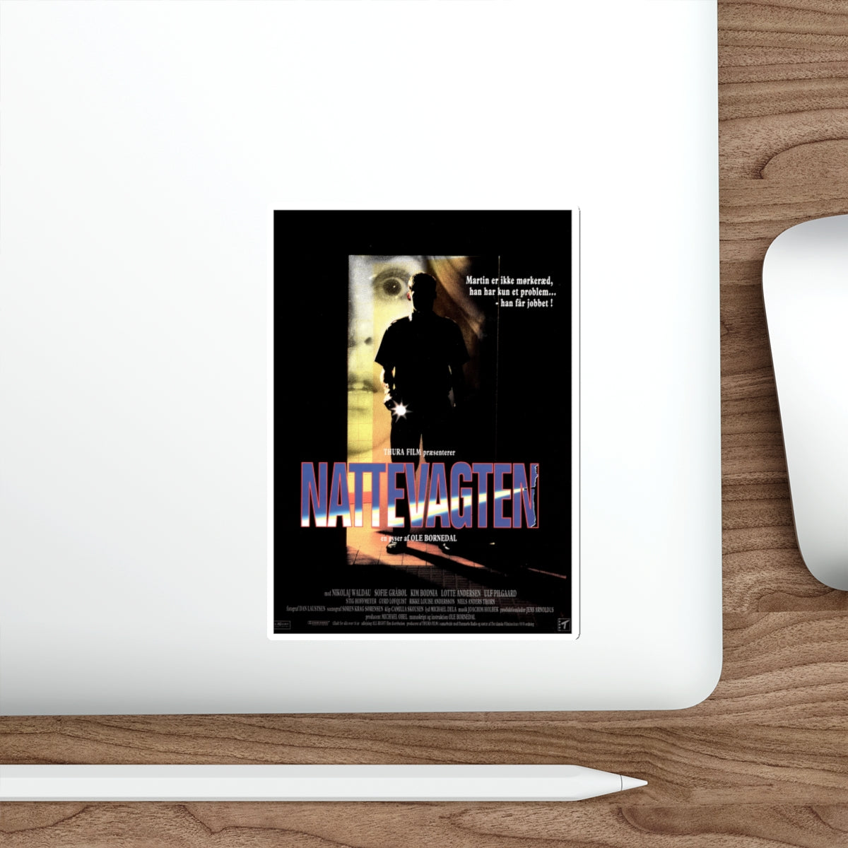 NIGHTWATCH (DANISH) 1997 Movie Poster STICKER Vinyl Die-Cut Decal-The Sticker Space