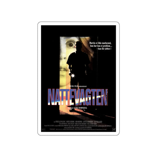 NIGHTWATCH (DANISH) 1997 Movie Poster STICKER Vinyl Die-Cut Decal-White-The Sticker Space