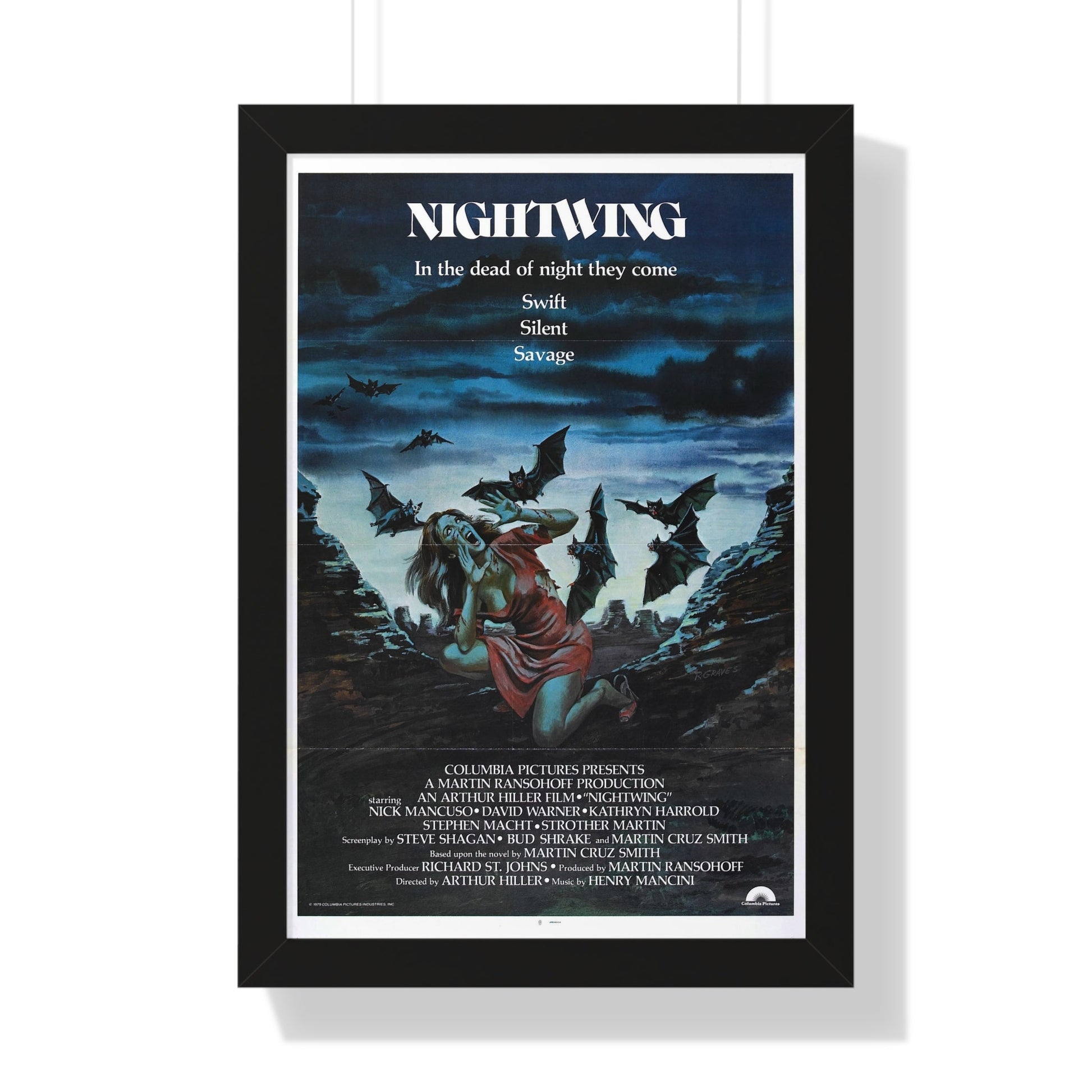 NIGHTWING 1979 - Framed Movie Poster-16″ x 24″-The Sticker Space