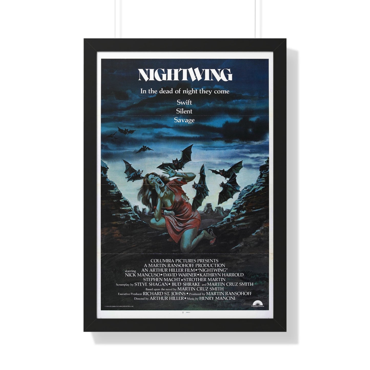 NIGHTWING 1979 - Framed Movie Poster-20" x 30"-The Sticker Space