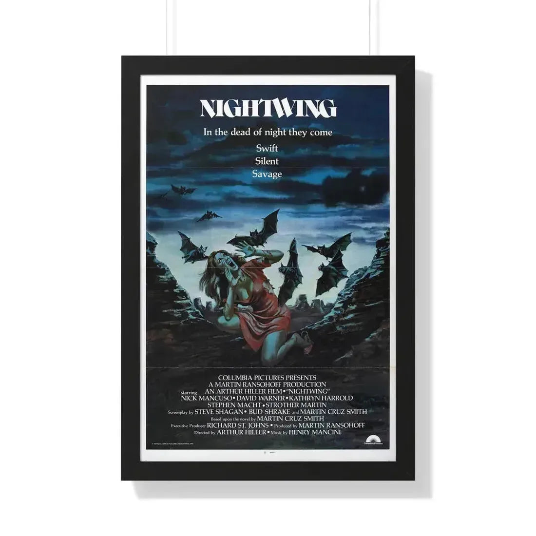 NIGHTWING 1979 - Framed Movie Poster 20" x 30" Black - The Sticker Space