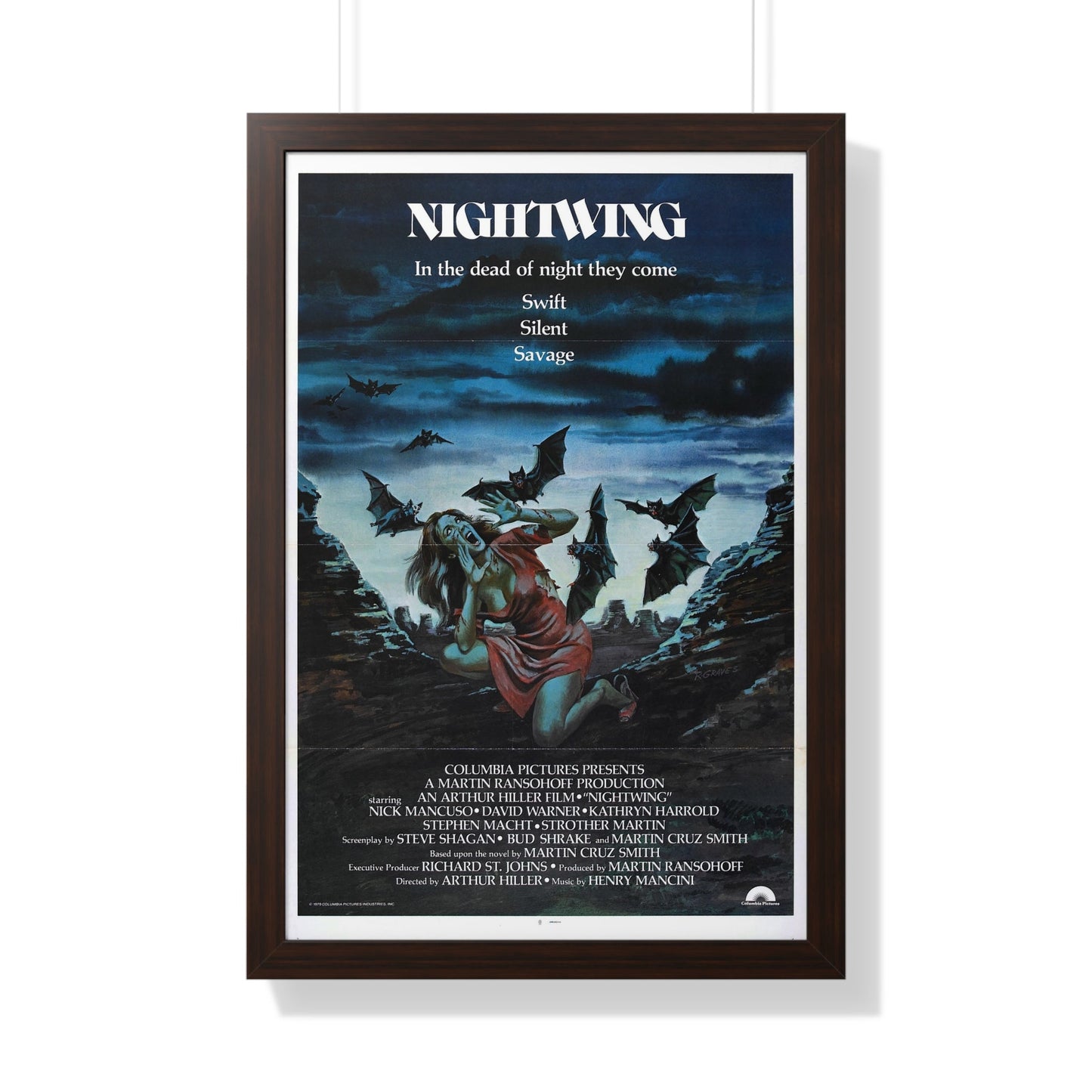 NIGHTWING 1979 - Framed Movie Poster-20" x 30"-The Sticker Space