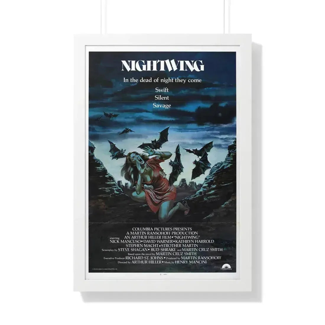 NIGHTWING 1979 - Framed Movie Poster 20" x 30" White - The Sticker Space