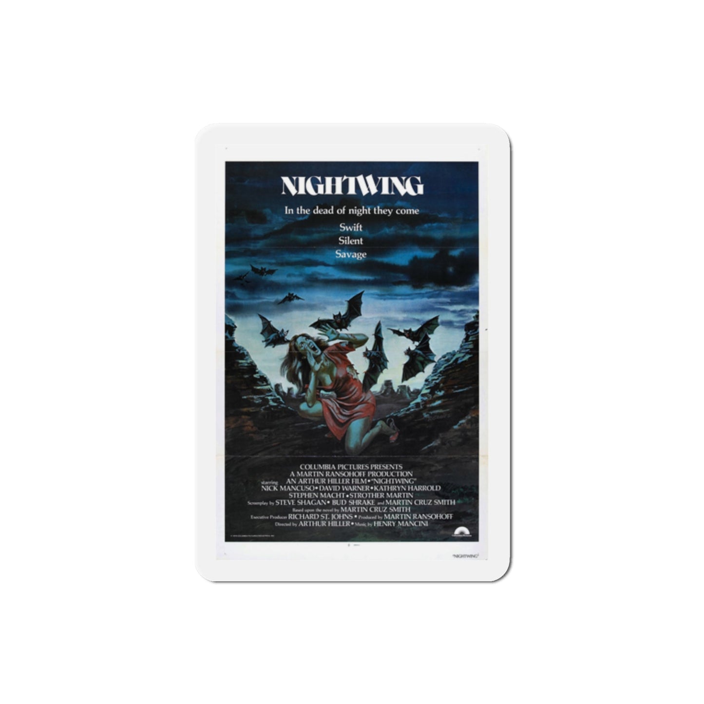 Nightwing 1979 Movie Poster Die-Cut Magnet-2 Inch-The Sticker Space