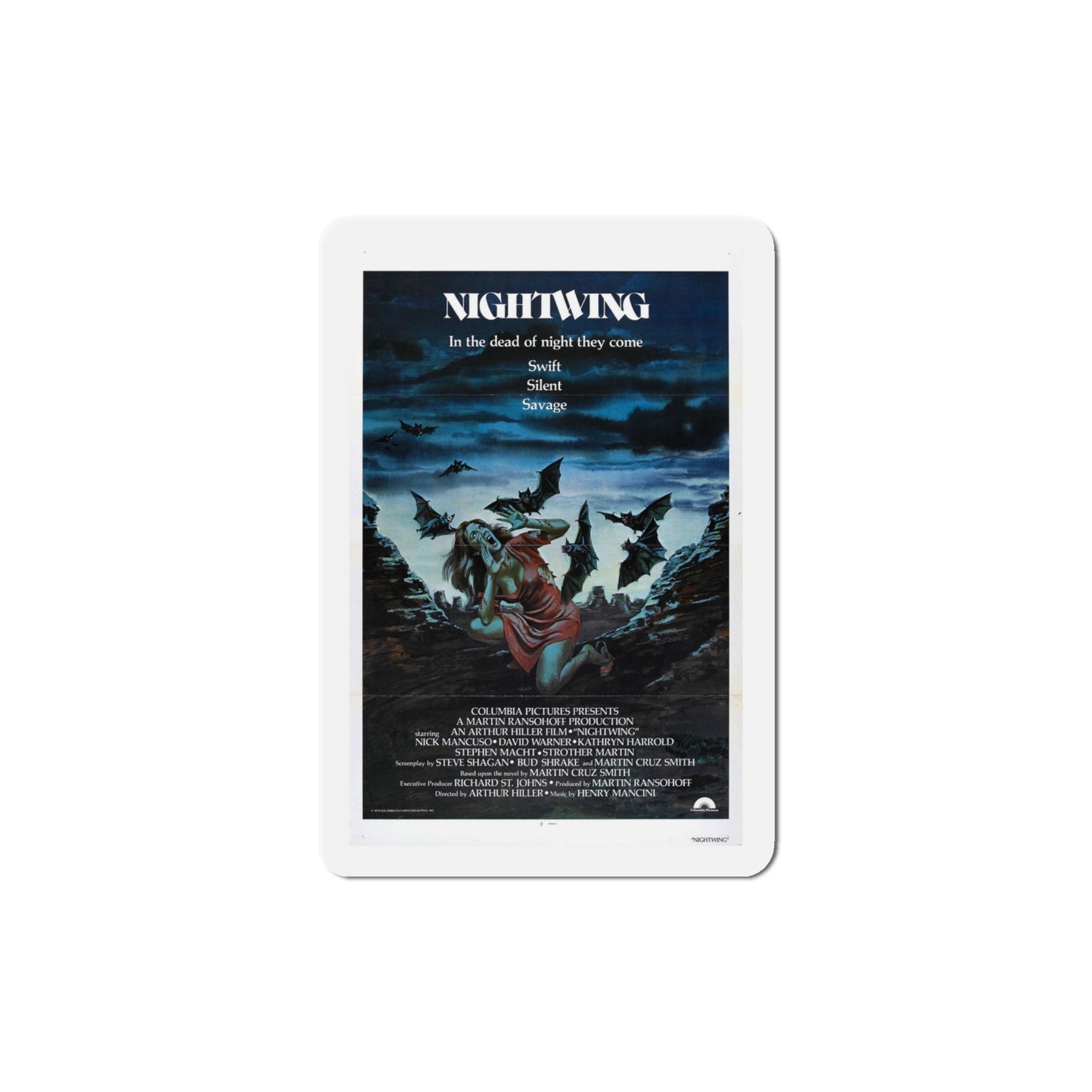 Nightwing 1979 Movie Poster Die-Cut Magnet-4 Inch-The Sticker Space