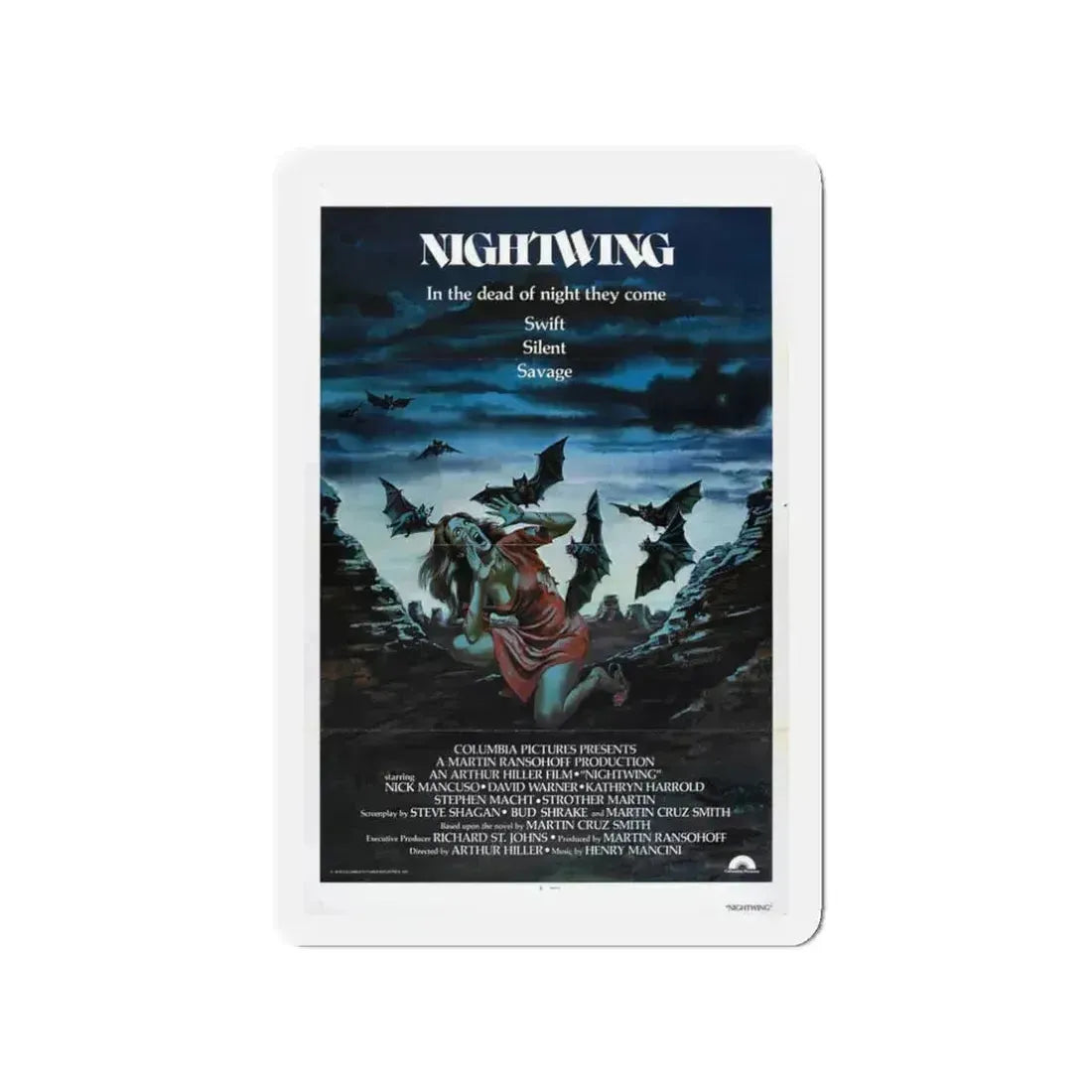 NIGHTWING 1979 Movie Poster - Refrigerator Magnet 3 Inch Die-Cut - The Sticker Space
