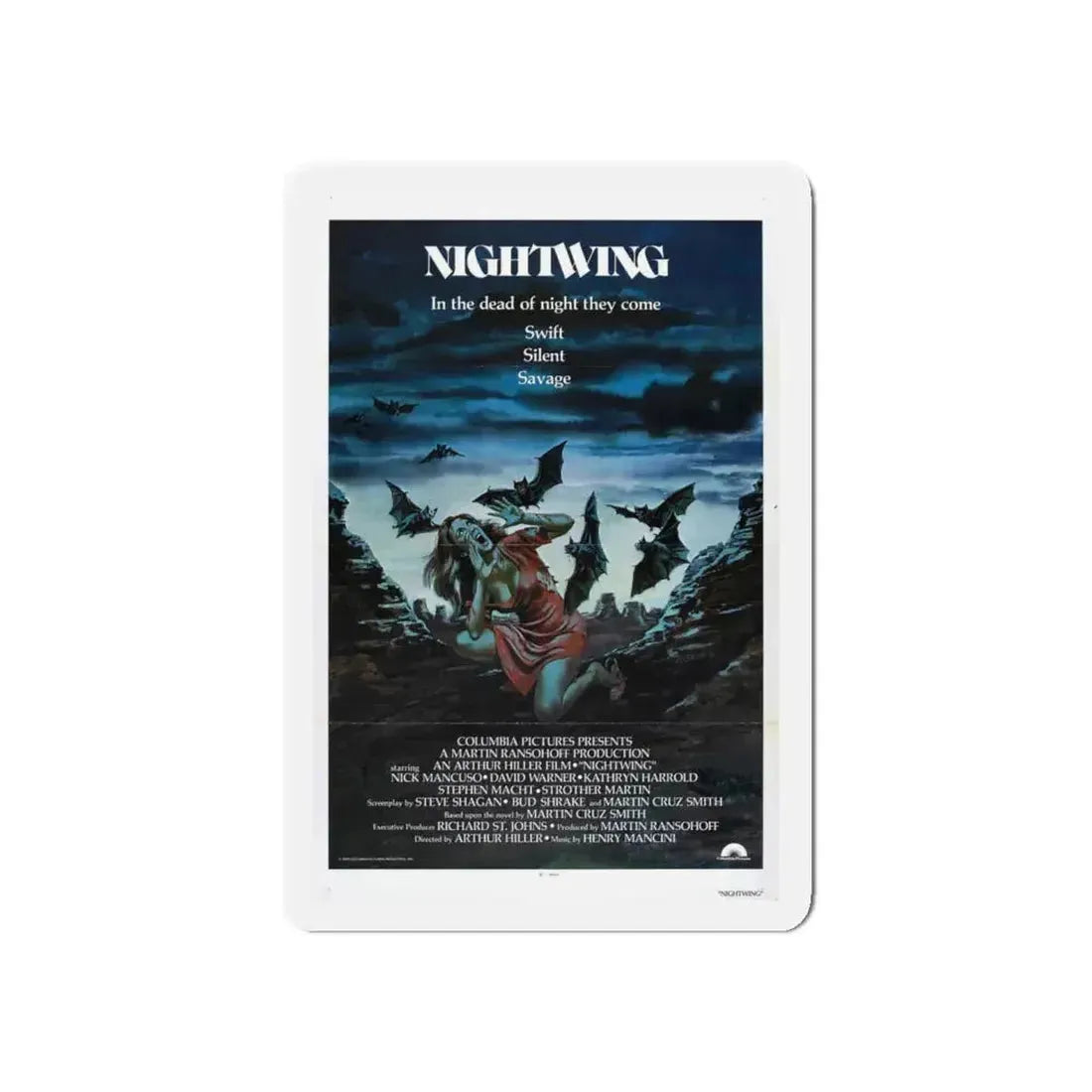 NIGHTWING 1979 Movie Poster - Refrigerator Magnet 5 Inch Die-Cut - The Sticker Space