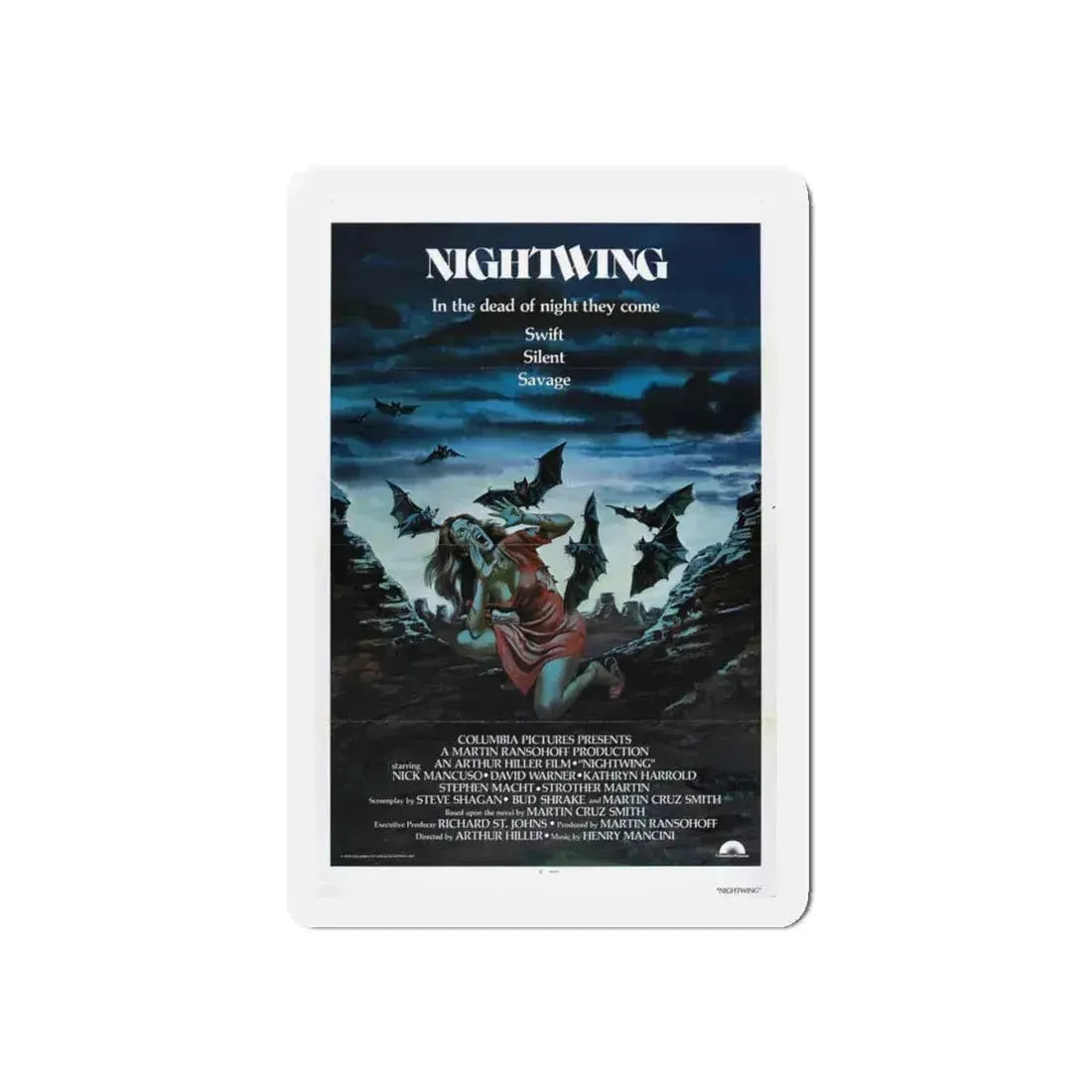 NIGHTWING 1979 Movie Poster - Refrigerator Magnet 6 Inch Die-Cut - The Sticker Space