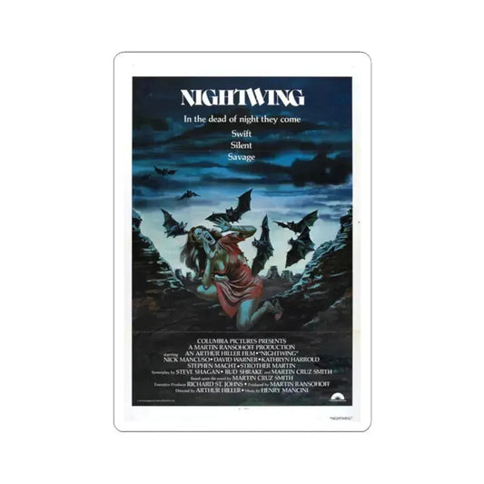 Nightwing 1979 Movie Poster - STICKER Vinyl Kiss-Cut Decal 2 Inch White - The Sticker Space