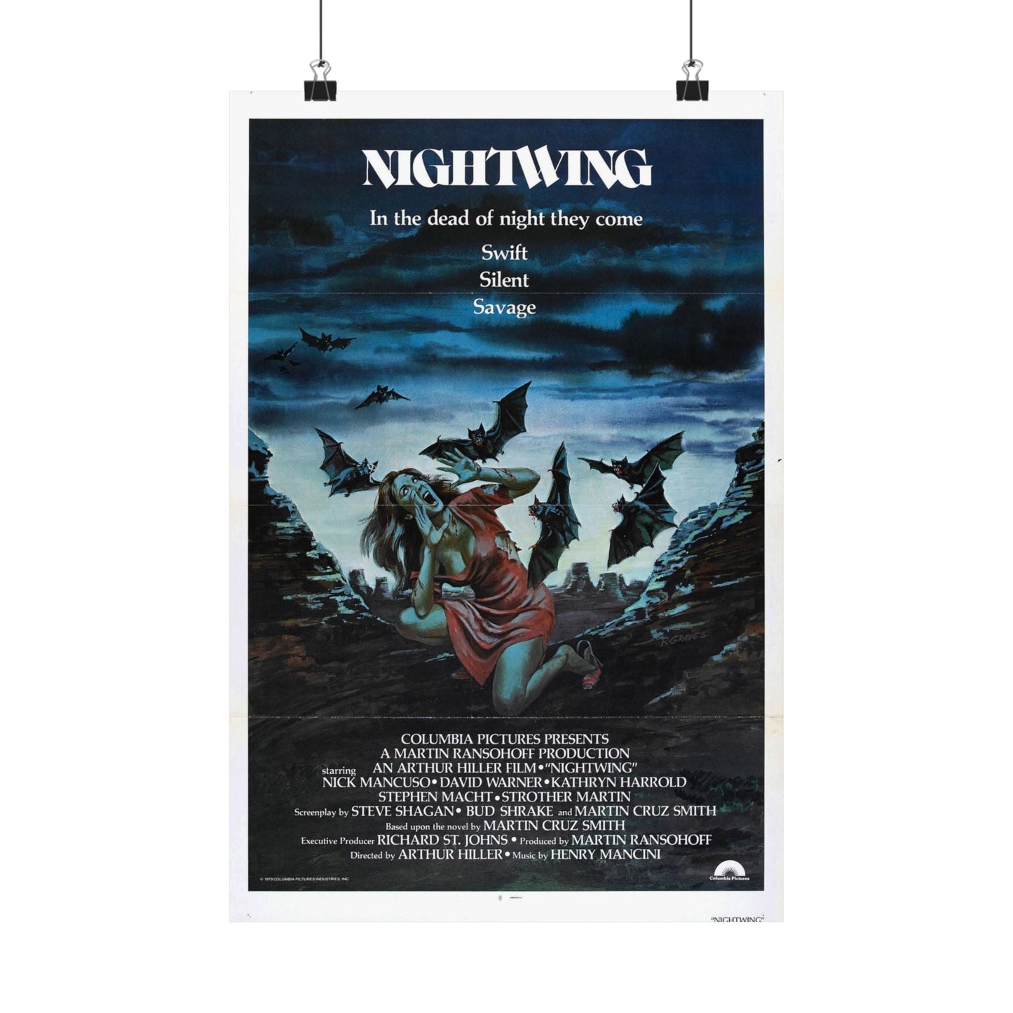 NIGHTWING 1979 - Paper Movie Poster-12″ x 18″-The Sticker Space