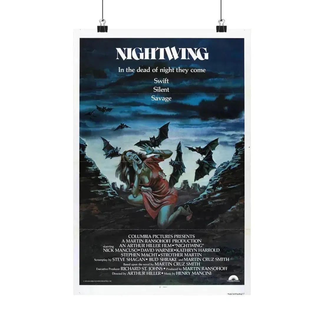 NIGHTWING 1979 - Paper Movie Poster 12″ x 18″ Matte - The Sticker Space