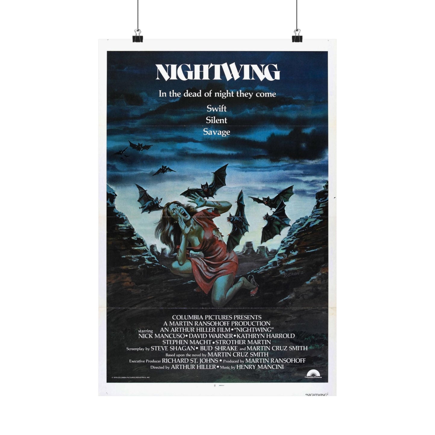 NIGHTWING 1979 - Paper Movie Poster-16″ x 24″-The Sticker Space