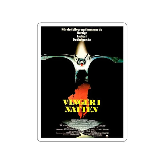 NIGHTWING (DANISH) 1979 Movie Poster STICKER Vinyl Die-Cut Decal 2 Inch - The Sticker Space