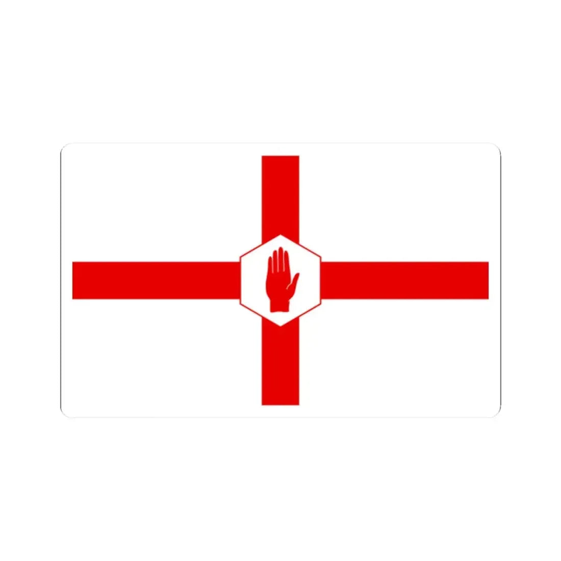 Nihexagon (Ireland) STICKER Vinyl Kiss-Cut Decal 2 Inch White - The Sticker Space