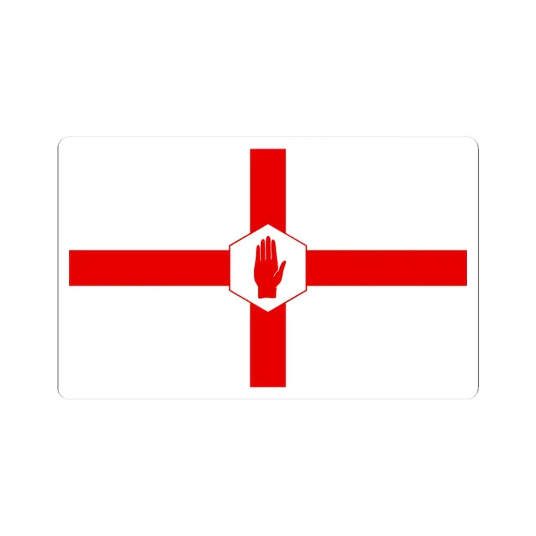 Nihexagon (Ireland) STICKER Vinyl Kiss-Cut Decal 3 Inch White - The Sticker Space