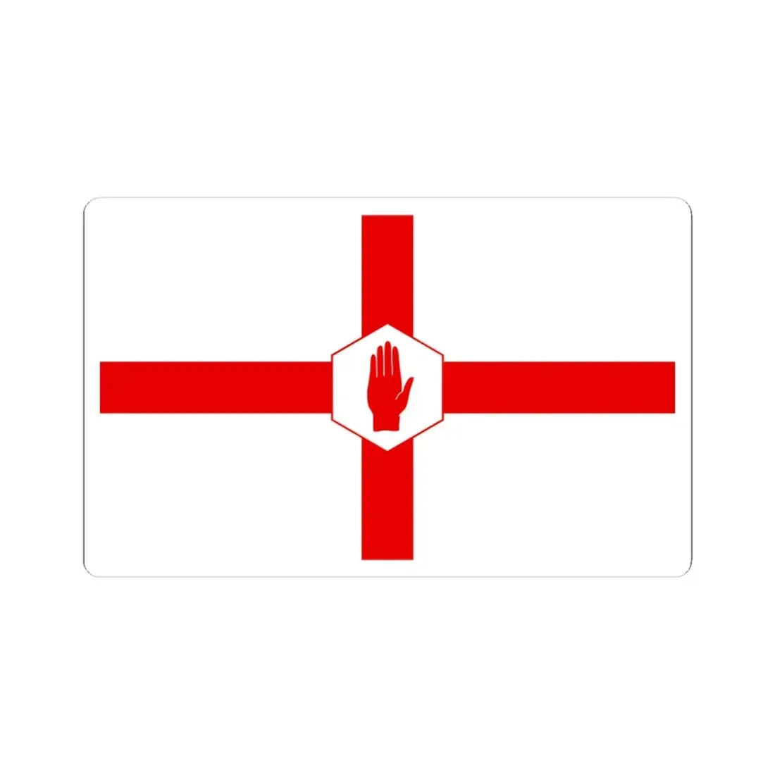 Nihexagon (Ireland) STICKER Vinyl Kiss-Cut Decal 4 Inch White - The Sticker Space