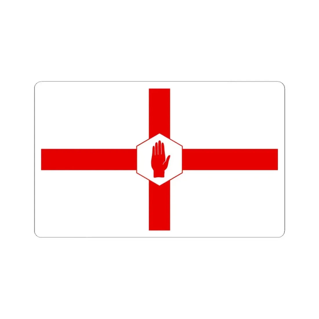 Nihexagon (Ireland) STICKER Vinyl Kiss-Cut Decal 6 Inch White - The Sticker Space