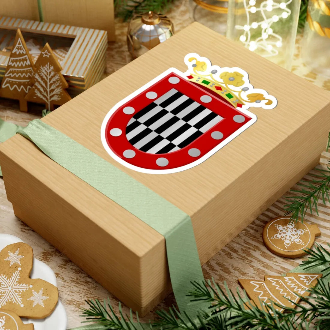 Nijeveen wapen (Netherlands) (Coat of Arms) STICKER Vinyl Kiss-Cut Decal - The Sticker Space