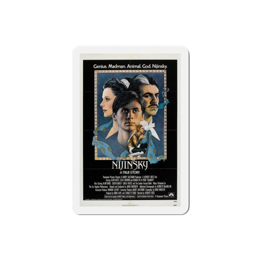 Nijinsky 1980 Movie Poster Die-Cut Magnet-2" x 2"-The Sticker Space