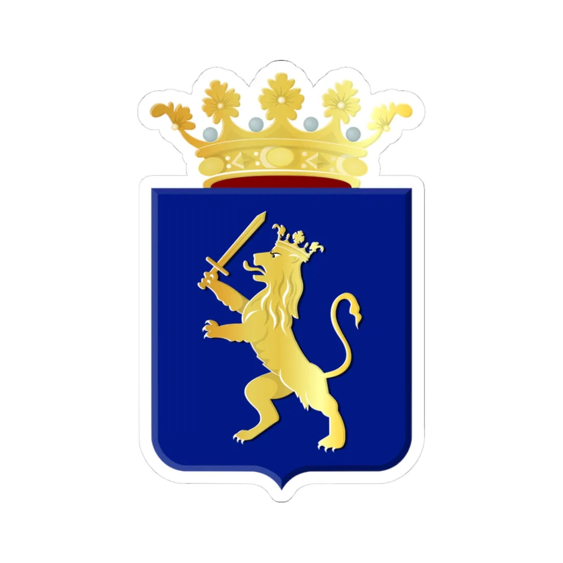 Nijkerk wapen oud (Netherlands) (Coat of Arms) STICKER Vinyl Kiss-Cut Decal 3 Inch White - The Sticker Space